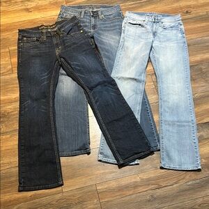 Men’s Jeans Set - Dark Blue, Light Blue, and Medium Blue